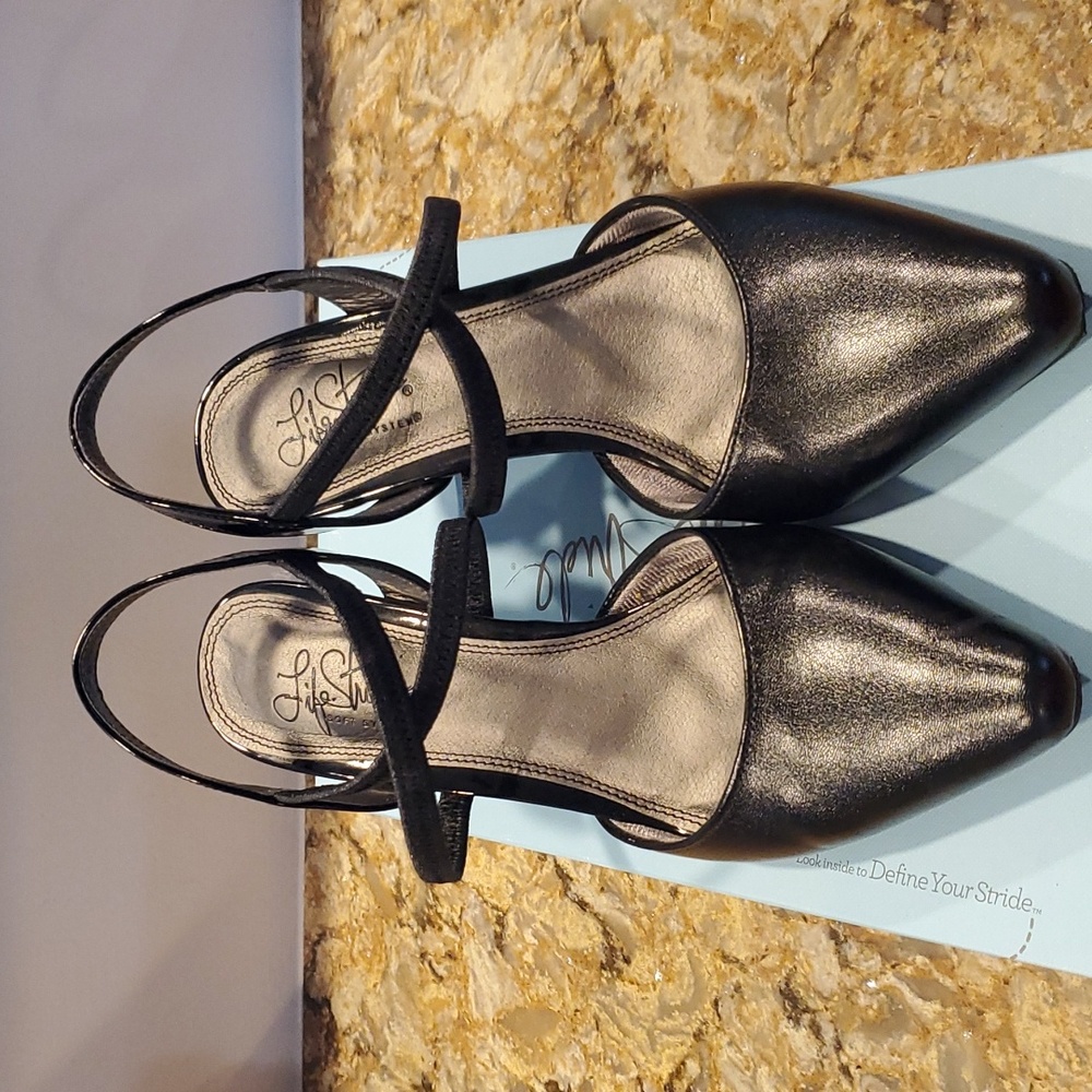 LifeStride Kalea Sandal, black, size 7.5